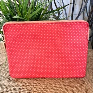 GAP Polka Dot Leather Envelope Pouch Clutch